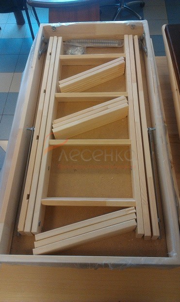 Комбинированная чердачная лестница ЧЛ-03 600х1200 - фото 4