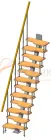 Лестница малогабаритная на монокосоуре «Гусиный шаг» - превью фото 1